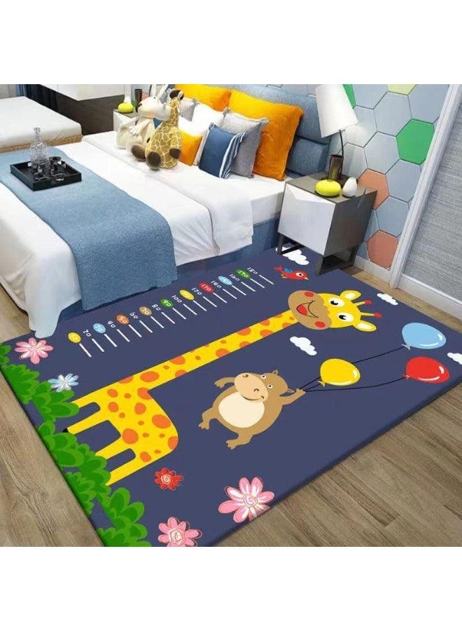 Hopscotch طفل سجاد لغرفة اللعب، غرفة اللعب التعليمية للأطفال سجاد ديكور غير انزلاق أرضية لعب حصيرة لغرفة النوم، الحضانة، الفصل الدراسي، هدية قوية للبنات والفتيان - Image 2